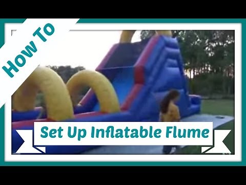 How to set up an inflatable Flume water slide