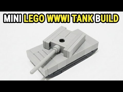LEGO Mini classic WWII Tank build-easy tutorial!