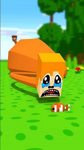 Skinny Alex and Fat Steve are hungry???!!! - Alex and Steve Adventures #minecraft #shorts