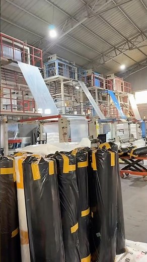 How Plastic Rolls Are MADE!(Polythene Factory Process)Plastic Roll Manufacturing #shorts #shortsfeed