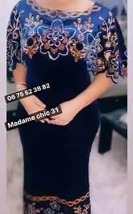 24K views · 331 reactions |  Robe en velour avec la cape  Les couleurs disponible : Noir - vert - bleu ☎️ 06 75 52 38 82  Livraison disponible 58 wilayas | Madame chic | Facebook