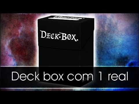 Como fazer uma deck box com menos de 1 real