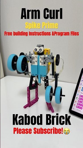 Arm Curl -Spike Prime(free building instructions & program files) #exercise 스파이크 프라임# #legoeducation