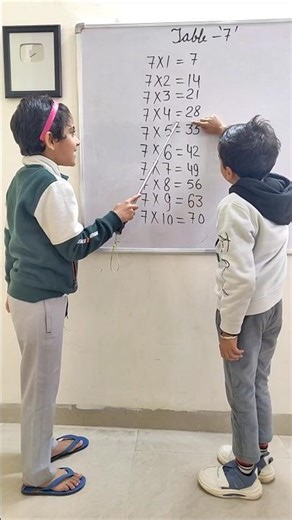 Math Table of 7 #maths #kidseducation #kidslearning