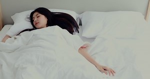 Beautiful Asian Woman Sleeping Bed Bedroom Stock Footage Video (100% Royalty-free) 1035692972 | Shutterstock