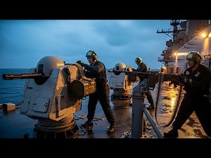 Inside USS America Sailors Load CIWS & Mk-38 for Live Navy Testing!