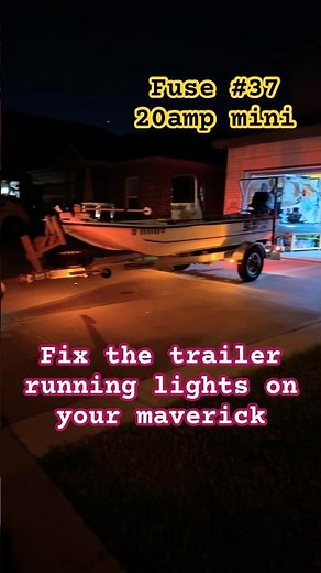 Ford maverick trailer running lights not working. #fix