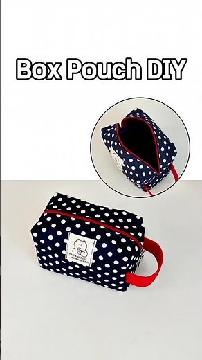 Box pouch diy 👛🧵 easy sewing / zipper pouch / 사각 파우치 만들기