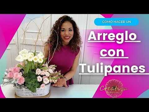 🌷How to Make a Tulip Arrangement🌷 Tutorial/Step by Step