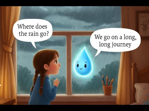 🌧️ Where Does the Rain Go? | Bedtime Story for Kids | Learn the Water Cycle in a Fun Way