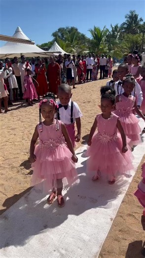 773K views · 9.6K reactions | Kids Entrance during Gift & Bertha's wedding at Waterfront Beach Ana obhebhetsa | MC GOME | Facebook