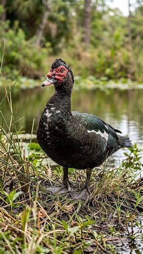 Pato que vive en los árboles: trepador silencioso de América