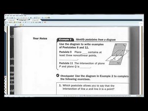 2.4 Use Postulates and Diagrams