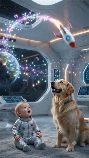 Birthday Rocket Surprise in Space 🚀🎂 | Fun Kids Animation | YouTube Shorts