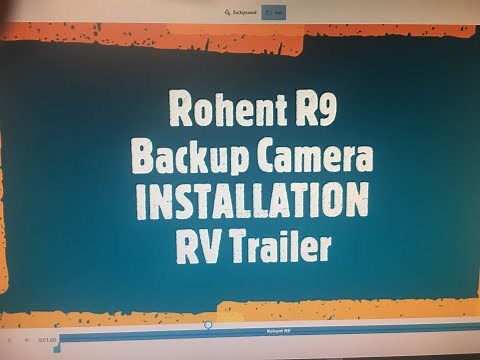 Rohent R9 RV Backup Camera Installation on Travel Trailer