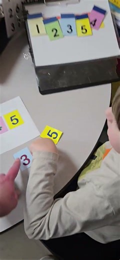 Brody Matching numbers 1-5 in order 2/20/26