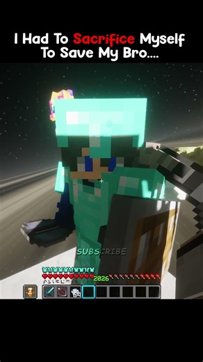I Had To Sacrifice Myself To Save My Bro.... #minecraft #mlgclutch #pvp #clutch #manhunt