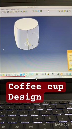 Catia coffee cup design #catia #tutorial #3d #cad #design #coffee #cup #shortvideo #shorts #gaming