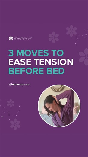 Pelvic tension keeping you up? Try these gentle bedtime moves to ease discomfort and relax 🧘‍♀️ Want expert guidance? Comment PELVIS to connect with a licensed pelvic floor PT for just $99 (limited time) 💜 | IntimateRose