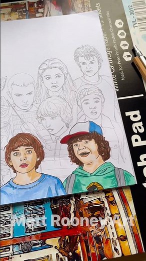 Drawing Dustin Stranger Things