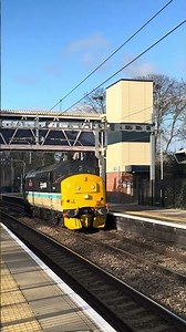 Locomotive Services Class 37 in RR Scotrail livery running light engine #railwaycontent #train