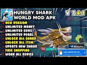 HUNGRY SHARK WORLD MOD APK 7.4.1 TERBARU 2026 - Unlimited Everything & Unlock All Shark