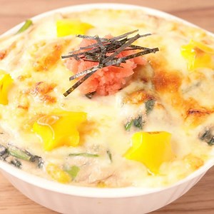 110K views · 1.3K reactions | 『クリスマスにぴったり きのこたっぷり明太子ドリア』...