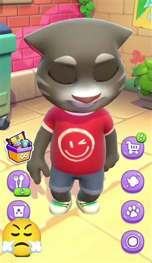 Baby dog 🐕 sleeping talking Tom cat #funny #talkingcat #cat