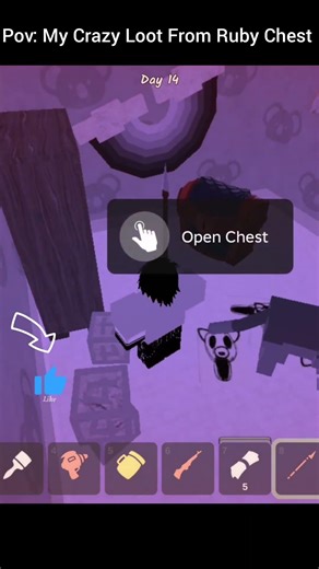 My Crazy Loot From Ruby Chest in 99 Nights in The Forest ROBLOX #roblox#99nightintheforest