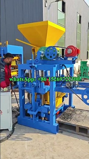 One Machine, Many Bricks Producing Hollow Blocks and Pavers with Small Semi auto Machine #AI #blocks