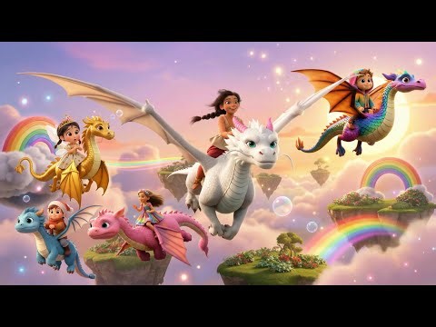 Flying with Friendly Dragons 🐉🌈 Kids Explore the Dragon World! 🐉✨ Magical Dragon World Adventure!