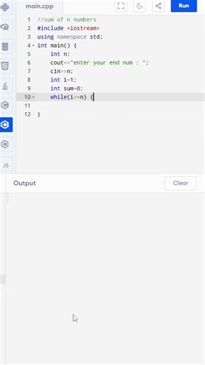 || Day 06 | Sum of n numbers in c++| Using while loop||#day6 #automobile #ggsipu #education #reddit