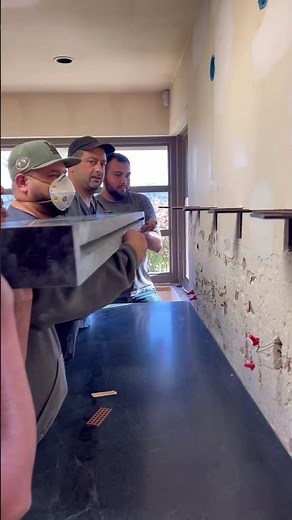 Our latest project features a stunning soapstone countertop, paired with a custom-built bar.