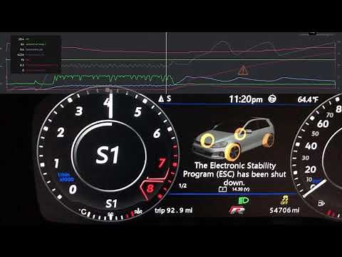 Mk7 Golf R launch control 0-60 EQT stage 1 DSG