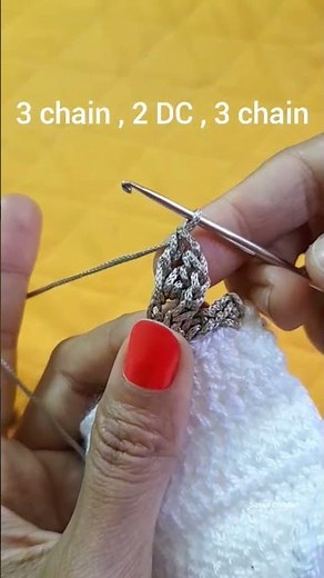 crochet mini hearts edging for beginners / edges and borders