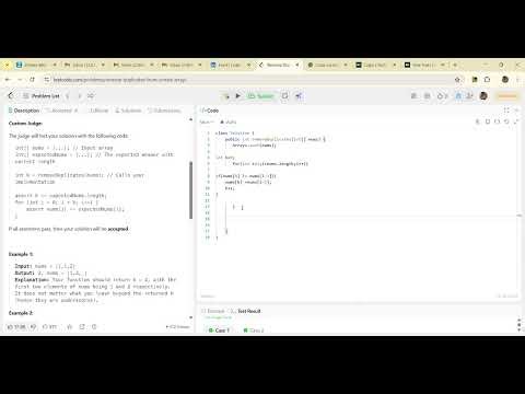 Remove Duplicates from Sorted Array