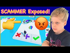 I EXPOSED a SCAMMER in Roblox POP IT TRADING!