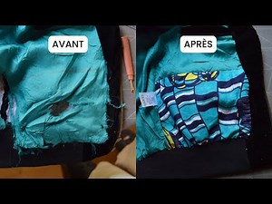 Réparer la doublure et la poche d'une veste