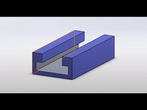 Comment faire une rainure en te en 3D sur SolidWorks