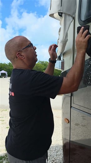 How to Remove Black Stains from an RV / Black Remover #shorts #rvliving #rv #motorhome #motorhome