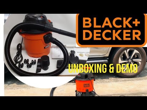 Black + Decker Wet & Dry Vacuum Cleaner|| Unboxing and Demo || Nissan Terra
