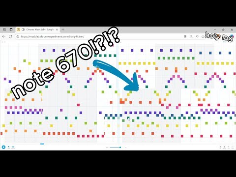 1000 notes on chrome music lab! (1000 sub special)