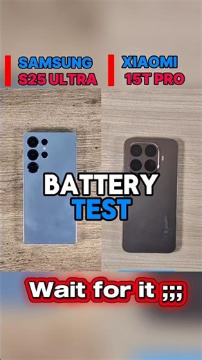 🔥Samsung S25 Ultra vs Xiaomi 15t Pro - BATTERYWAR!⚡🔋 #smartphone Battery Test