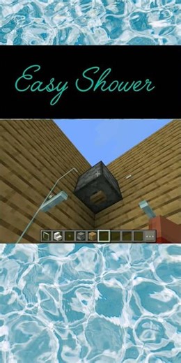 I make a shower in Minecraft #minecraft 🙏🥰🥰