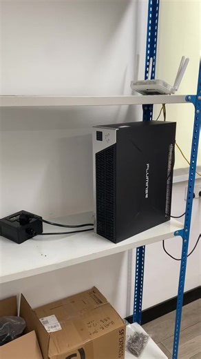 This PC-Style Dogecoin Miner Blends into My Studio #dogecoin #bitcoinmining #jinglemining #Miner #crypto #pcsetup #bitmain