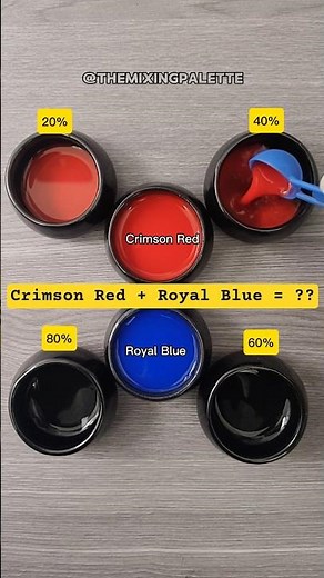 Red & Blue Shades 🎨 | Color Mixing Magic #colormixing #youtube #shortsfeed #colors