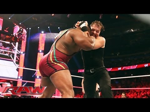 Big E Langston vs. Dean Ambrose - United States Championship Match: Raw, Oct. 28, 2013