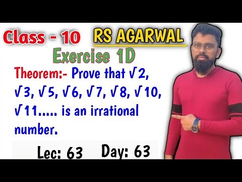 Theorem 1.4 Class 10, Prove that root 2 is irrational