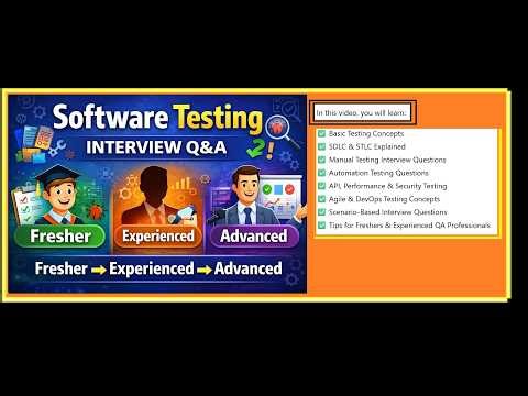 Top Software Testing Interview Questions & Answers | Fresher to Experienced | Complete QA Guide #79