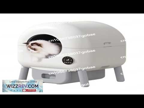 The new smart cat litter box is fully enclosed and splash proof.